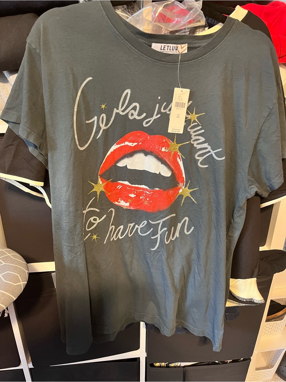 Anthropologie Graphic Tee- Girls just want to have fun. - Picture 3 of 5